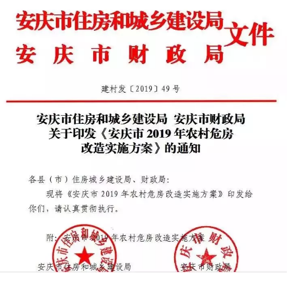 安慶市：2019年農(nóng)村危房改造實(shí)施方案公布，重建房屋補(bǔ)助戶均2萬元