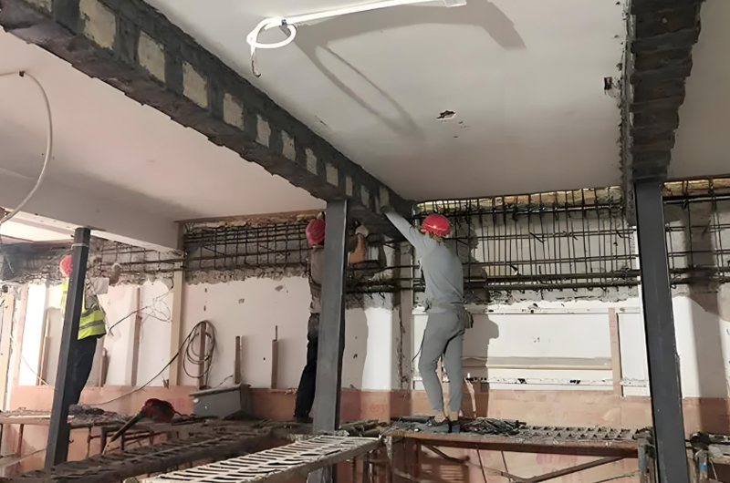 建筑物超負(fù)荷使用加固。